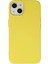 iPhone 14 Kılıf Nano Içi Kadife Silikon - SARI-(5796) 1