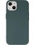 iPhone 14 Kılıf Nano Içi Kadife Silikon - Koyu YEŞIL-(5796) 1