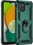 Samsung Galaxy A03 Kılıf Sofya Yüzüklü Silikon Kapak - YEŞIL-(5796) 1