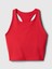 Kadın Kırmızı Halter Yaka Crop Spor Üst 7