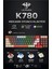 K780 Kablolu Mekanik Rgb Işıklı Klavye 78 Tuşlu Kompak ve Şık Tasarım Ingilizce Q Klavye Ev ve Ofis Klavyesi 1