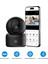 Akıllı 360° Kamera Wi-Fi, 1296p 2K, Gece Görüş, Ses Gönderme ve Alma 1