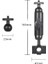 Bisiklet Kamera Tutucu Gidona Dikiz Aynası Montaj Braketi 1/4 Metal Stand Aksiyon Için (Yurt Dışından) 4