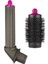 40MM Uzun Saç Kıvırma Fıçıları Dyson SHS01 HS05 Şekillendirici Ek Parçası Adaptörü Dönüştürücü Saç Kurutma Makinesi Için Silindir Tarak (Yurt Dışından) 1