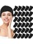 30 Paket Spa Baş Bandı Yüz Estetisyeni Saç Sarma Kadınlar Için Ayarlanabilir Makyaj Spor Duş Germe Havlusu Siyah (Yurt Dışından) 2