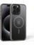 Apple iPhone 15 Pro Max Uyumlu Kılıf Zebana Fros Silikon Kılıf (Kablosuz Şarj Destekli) Gri 9