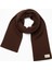 Acı Kahve Triko Örgü Atkı Şal Omuz Şalı 3