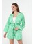 Saten Kimono Şort Takım 2