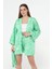 Saten Kimono Şort Takım 4