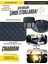 Citroen C4 Picasso 2007-2010 Deri Oto Kolçak Kılıfı Örtüsü Capitone Süngerli Mavi Nakışlı 1