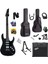 RPH-320BK-25AMP Siyah Renk Super Strat Kasa Hss 25W Amfili Elektro Gitar Seti 1