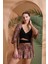 Pjs 27003 Viskon Kimono Croplu Şort Takım 2
