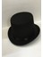 Yetişkinler Için Siyah Renk Ringmaster Sihirbaz Şapkası Fötr Şapka 15 cm - Lisinya 4