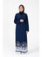 Noktalı Çiçek Desen Kruvaze Namaz Elbisesi – %100 Viskon, Yandan Bağlamalı, Rahat Kalıp 36-46 Beden 1