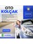 Peugeot 406 Deri Oto Kolçak Kılıfı Örtüsü Capitone Süngerli Sarı Nakışlı 9