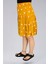 Sarı Viskon Kumaş Papatya Çiçekli Midi Boy Şort Etek 4