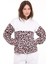 Kadın Leopar Desenli Üç Iplik Şardonlu Alt Üst Eşofman Takımı 5