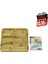 Kare 4 Bölmeli=3+1 Ahşap Bambu Servis Sunum Tepsi - Tahtası 20 x 20 x 1.4cm (5256) 2