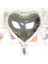 Kalp Uçan Balon Folyo Gümüş 80 cm 32 Inç 1