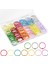 Şeffaf Organizatör Kutusu ile 100PCS Bağlayıcı Halkalar - 1/5 Inç Renkli Metalik Gevşek Yaprak Kağıt (Yurt Dışından) 1