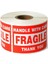 1 Rulo Kırılgan Çıkartmalar 2 x 3 Inç - Dikkatli Tutun Uyarı Ambalaj Etiketleri (500 / Rulo) (Yurt Dışından) 1