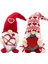 2 Adet Sevgililer Günü Gnome Süslemeleri El Yapımı Peluş Bebek Sevgililer Günü Masa Süs Hediyeleri Için (Yurt Dışından) 1