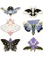 6 Adet Kelebek Pimleri Emaye Pin Seti Yaka Broş Aydınlık Sevimli Ateşböcekleri Sırt Çantası ve Kadınlar Için Ceketler (Yurt Dışından) 1