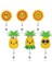 6 Adet Küçük Güneş Ananas Rozet Makarası Keçe Işlemeli Geri Çekilebilir Hemşirelik Sevimli Tutucu (Yurt Dışından) 1