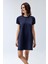 Kadın Kısa Kollu Çan Elbise Lacivert Renk 1