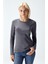 Kadın Uzun Kollu T-Shirt Füme Renk 1