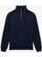 Uzun Kollu Şardonlu Basic Yarım Fermuarlı Sweatshirt 4