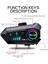 Y10 2x Motosiklet Kask Intercom Çift Eşleşme Rgb Işıklı Bluetooth Kulaklık 5,3 6