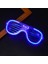Mavi LED Işıklı Parti Gözlüğü - Neon Glow Şerit Gözlük 3 Modlu 4
