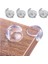 Gv Home® Bebek Çocuk Yumuşak ve Esnek Dairesel Şeffaf Yapışkanlı Güvenlik Köşe Koruyucu (4 Adet) 1