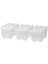 Glıs Kapaklı Dekoratif Şeffaf Kutu Seti 3