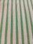 Yeşil Çizgili Cift Taraflı Fırfırlı Vintage Pamuk Keten Perde (En x Boy) - Tek Kanat - Pilesiz 3
