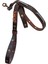 Köpek gezdirme tasması kahverengi deri kalın kancalı antik metal zımbalı kayış:125cm kalınlık: 4mm genişlik:2,5cm Dog Leash B1-9 4