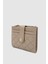 Ivina Kapitone Detaylı Kartlıklı Çıtçıt ve Fermuarlı Kadın Cüzdan Krem 3