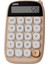Sevimli Kare Tuşlu 10 Haneli Ldc Ekran Hesap Makinası Kahverengı 1