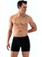 Erkek Modal Ikili Boxer Siyah Renk 4