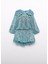 Aqua Payetli Tüllü Içi Penye Astarlı Etek Bluz Takım (04-08 Yaş Beden Aralığı) - Mavi 3