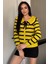 Fiyonklu Sahte Düğmeli Triko Bluz (S,m,l Uyumludur) P-00018216 1