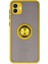 Samsung Galaxy A04 Kılıf Montreal Yüzüklü Silikon Kapak - SARI-(5796) 1