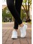 Beyaz Esnek Hafif Unisex Spor Ayakkabı Xstep 020-CILT G 1