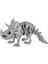 Hareketli Hayvanlar Serisi Gri Triceratops 1