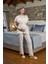 Kadın Krem Lohusa Pijama Takım 26302 1