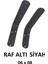 Raf Altı Siyah 13 X 19 cm, No: 6*8, Lüx Raf Ayağı 2 Adet (1 Takım) 1