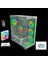 AZT201 W 5 x Rgb Fan Uzakdan Kumanda Beyaz Akvaryum Gamin Kasa Temper Cam , Rgb Switch 1