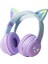 Yeni Degrade Renkli Kedi Kulaklı Bluetooth Kulaklık Başa Takılan Cep Telefonu Kablosuz Oyun Müzik Kulaklığı (Yurt Dışından) 1