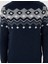 Erkek Lacivert Slim Fit Çeyrek Yaka Triko Kazak 50296448-VR033 6